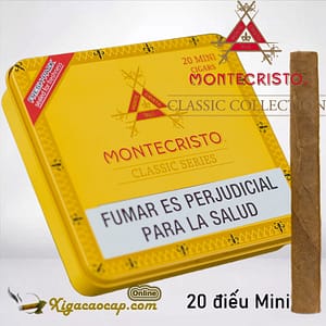 Xì gà Mini hộp thiếc Montecristo Mini - 20 điếu