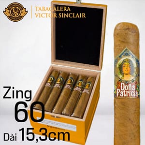 Xì gà điếu to giá rẻ Dona Patrcia Gordo- hộp gỗ 15 điếu